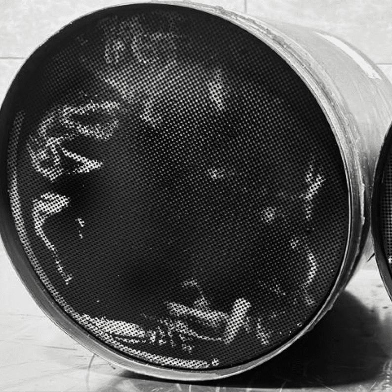 Gereinigter Partikelfilter nach der thermisch-mechanischen Reinigung